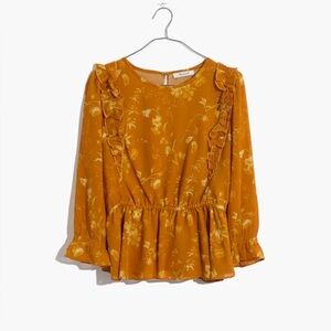 Madewell Ruffle Shoulder Top